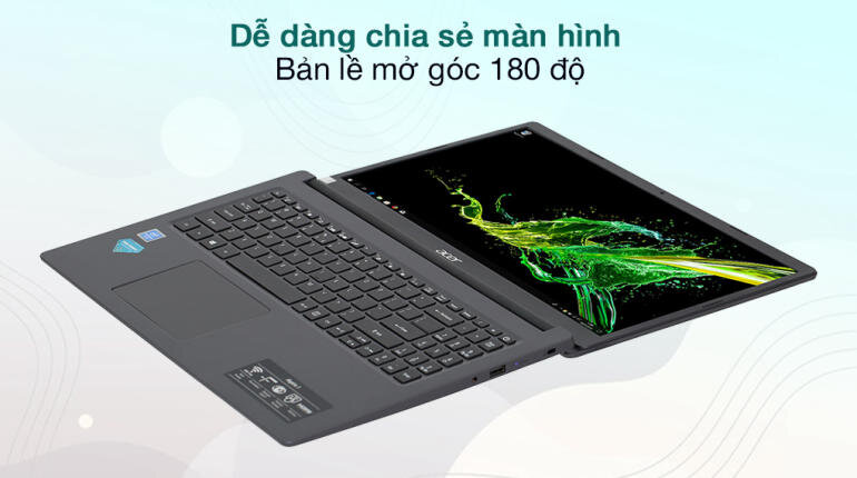 Laptop Acer Aspire 3 A315 34 P8VA N5030 có thiết kế đơn giản, trẻ trung, phong cách