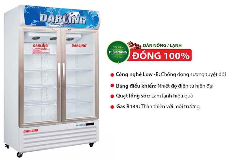 Khám phá ưu nhược điểm của tủ mát Darling 2 cánh 830 lít DL-9000A