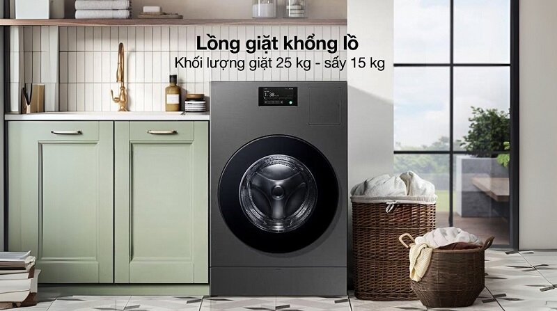 Hướng dẫn cách dùng máy giặt sấy Samsung WD25DB8995BZSV với trợ lý ảo Bixby thông minh