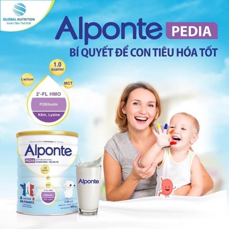 Sữa bột Alponte Pedia 900g - Giá niêm yết: 438.000 vnđ