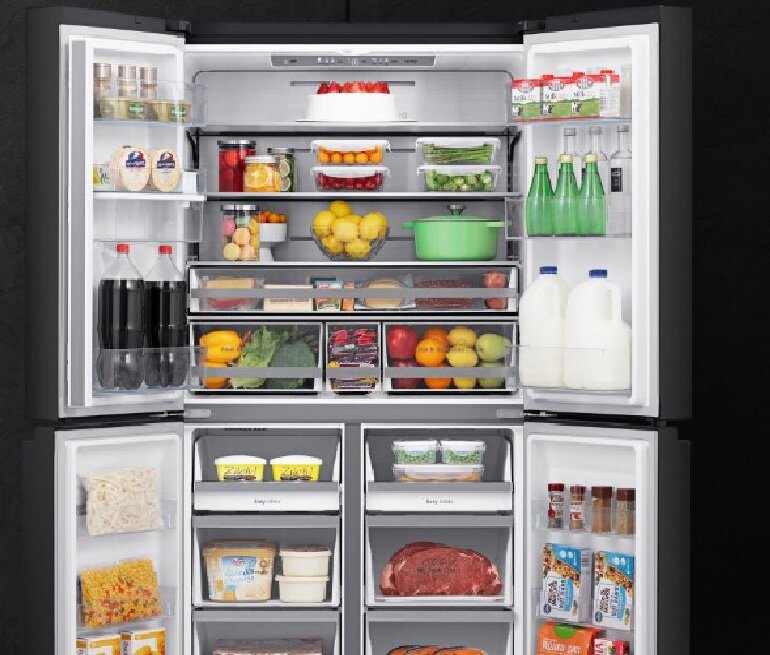 Bảo quản thực phẩm tốt hơn nhờ tủ lạnh Casper 4 cánh 463l RM-522VBW