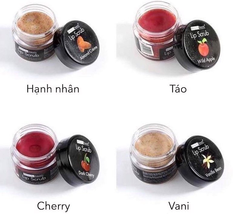 Tẩy tế bào chết môi Beauty Treats Lip Scrub được thiết kế với bao bì tương đối đơn giản.