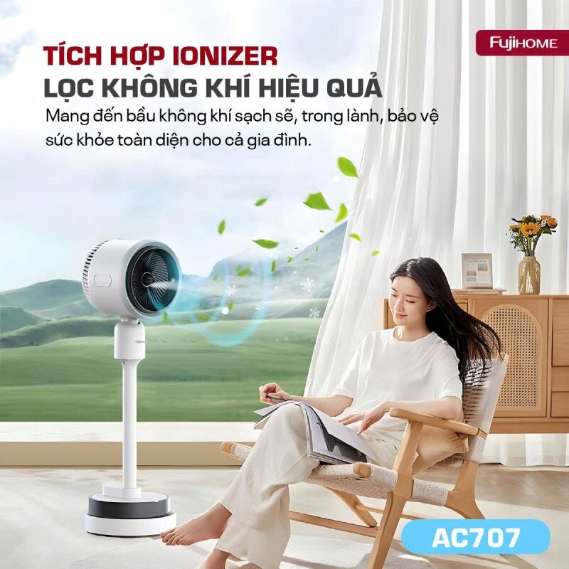 Quạt điều hòa đa năng Fujihome AC707: Mua một lần, sử dụng quanh năm