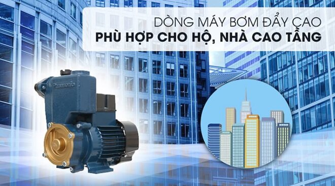 Máy bơm nước Panasonic với thiết kế nhỏ gọn