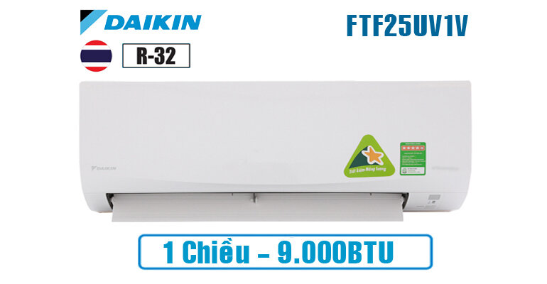 Điều hòa Daikin FTF25UV1V 9000 BTU 1 chiều là một lựa chọn đáng cân nhắc với thiết kế sang trọng
