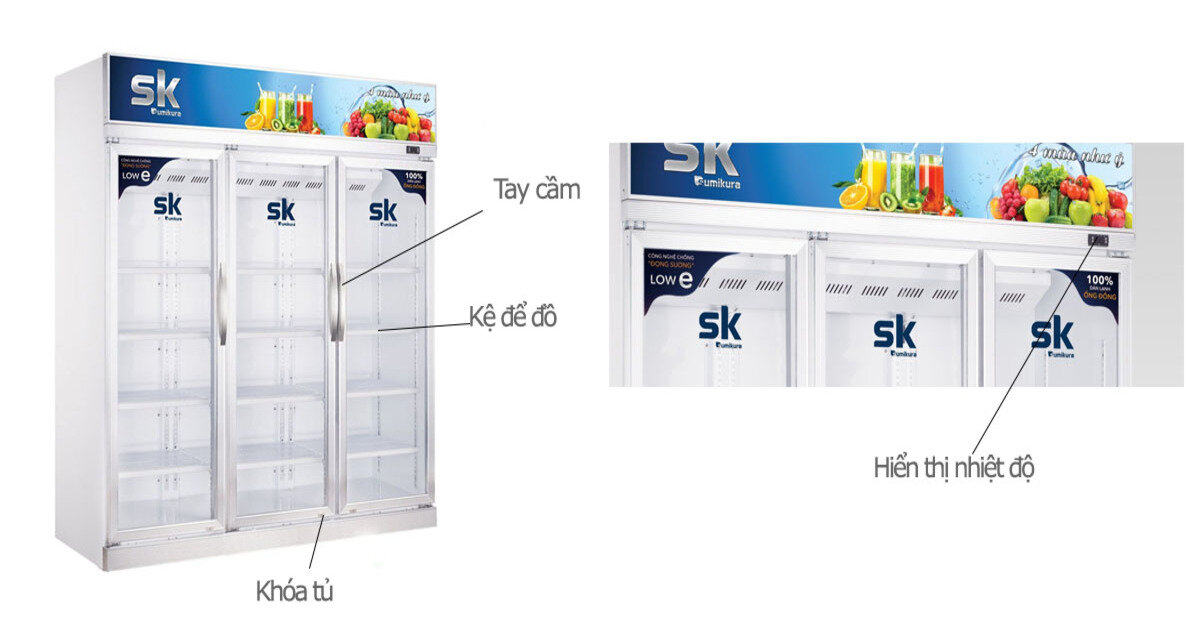 6 lý do nên mua tủ mát Sumikura 3 cánh 1600 lít SKSC-1600-A