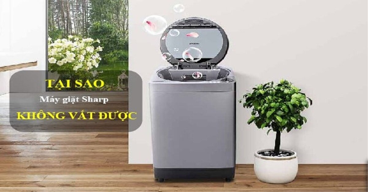 6 nguyên nhân máy giặt Sharp không vắt được và cách khắc phục chi tiết