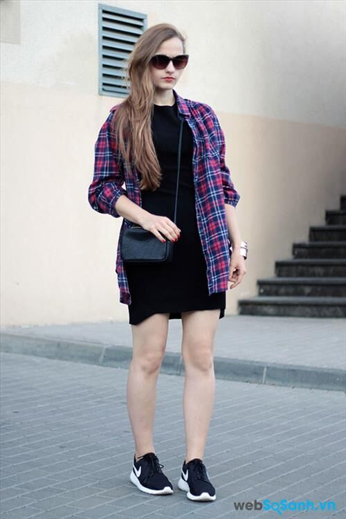 6 set đồ kết hợp giày thể thao nữ với trang phục cực chất