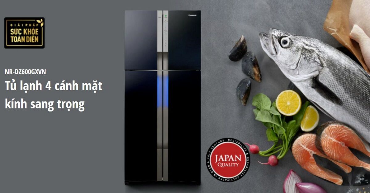 6 tác dụng của tủ lạnh Panasonic 4 cánh 550L NR-DZ600GXVN