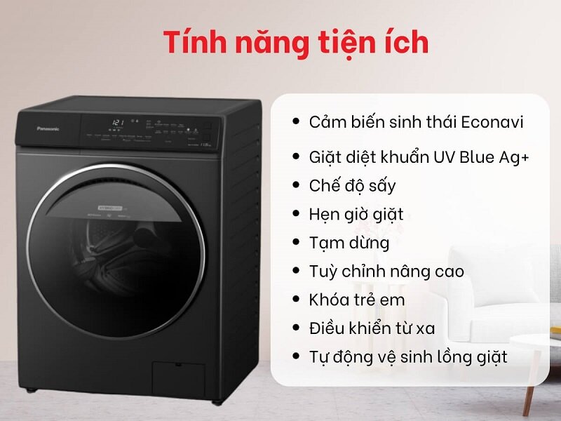 Máy giặt Panasonic Inverter 11.5 kg NA-V115FA1LV 2025 khác gì so với NA-V115FW1BV 2024?