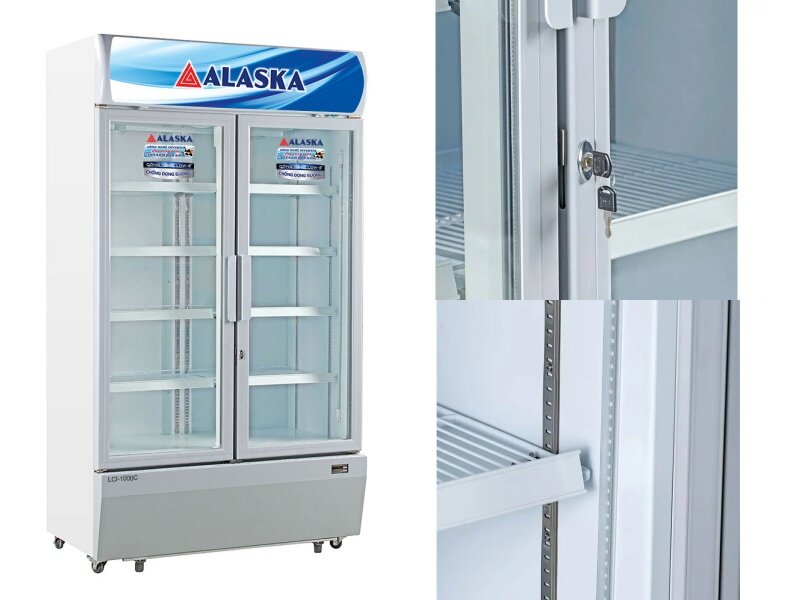 Tìm hiểu các ưu nhược điểm của tủ mát Alaska Inverter 2 cánh 1200 lít LCI-1000C