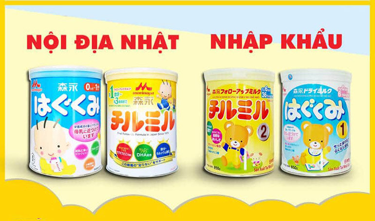 Hiểu đúng về sữa Morinaga nhập khẩu và nội địa Nhật 