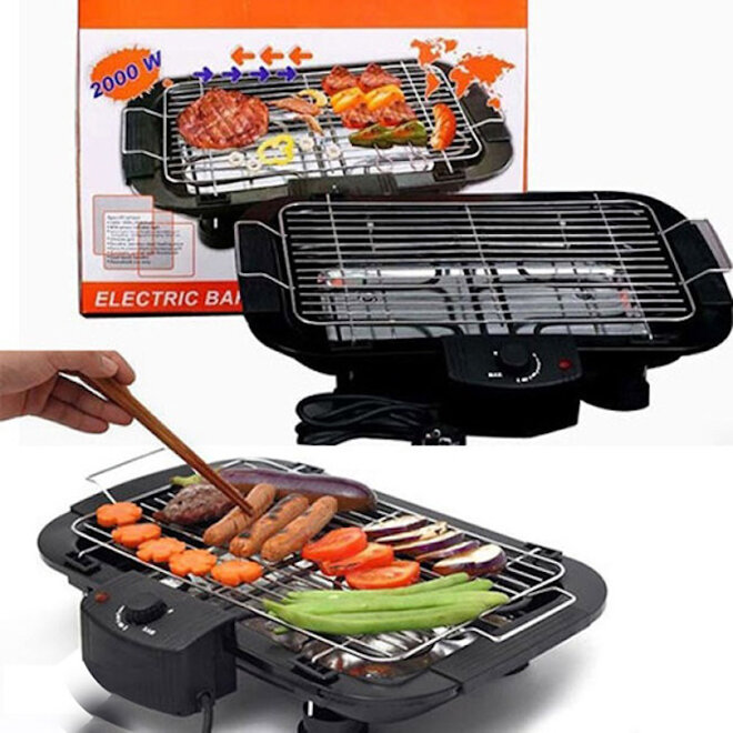 Electric Barbecue Grill 2000W có thiết kế nhỏ nhắn, an toàn và tiện lợi khi sử dụng