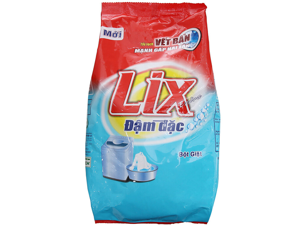 Công thức đậm đặc cho phép Lix làm sạch quần áo ở mọi điều kiện nguồn nước