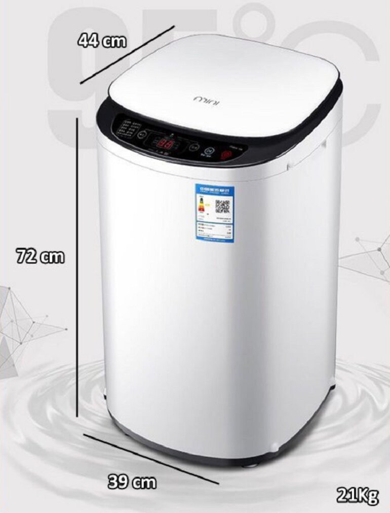 Kích thước của máy giặt Xiaomi Mini 188H