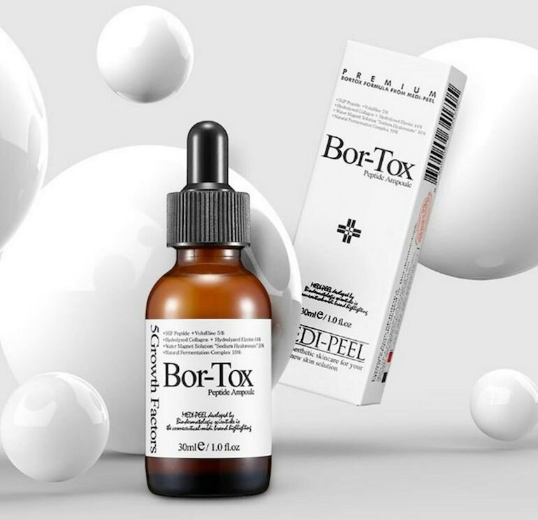 Serum Bortox giúp tăng cường chức năng của các cơ, nâng đỡ các liên kết ở dưới làn da và chống chảy xệ.