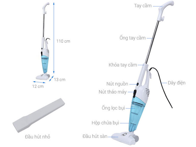 Máy hút bụi đứng cầm tay Midea MVC SC861B