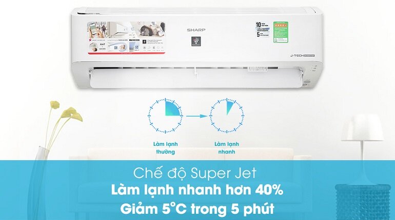 máy lạnh Sharp Inverter 1 HP AH-XP10YMW