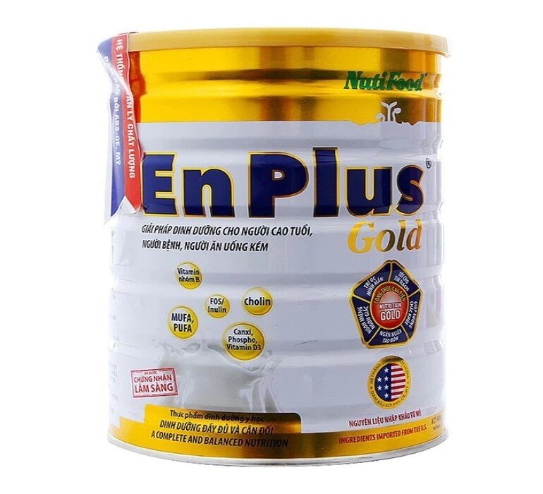 Sữa cho người già EnPlus Gold của Nutifood an toàn cho người dị ứng đường Lactose.