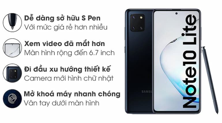 Samsung Galaxy Note 10 Lite là mẫu điện thoại mang một nét đẹp vượt thời gian