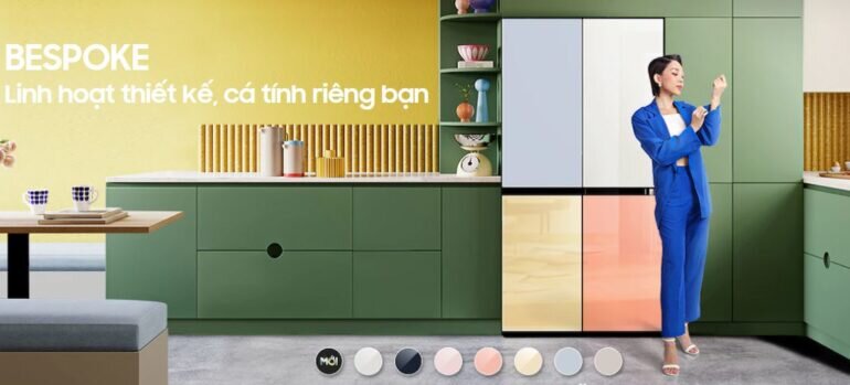 Bật mí những tone màu mới lộ diện của tủ lạnh Samsung Bespoke 2022