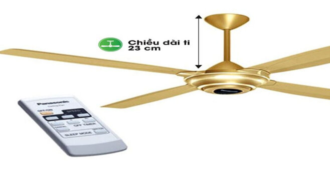 Quạt trần Panasonic 4 cánh F-56MZG-GO