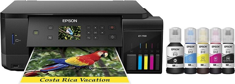 Máy in ảnh màu Epson EcoTank ET-7700 