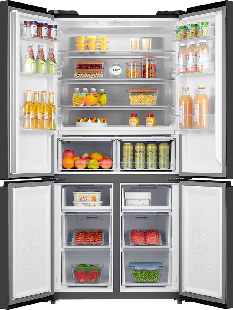 Tủ lạnh Casper RM-680VBW có dung tích lớn phù hợp với gia đình có nhiều thành viên