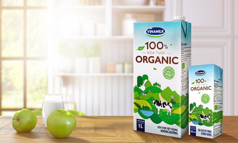 Sữa Vinamilk organic 100%