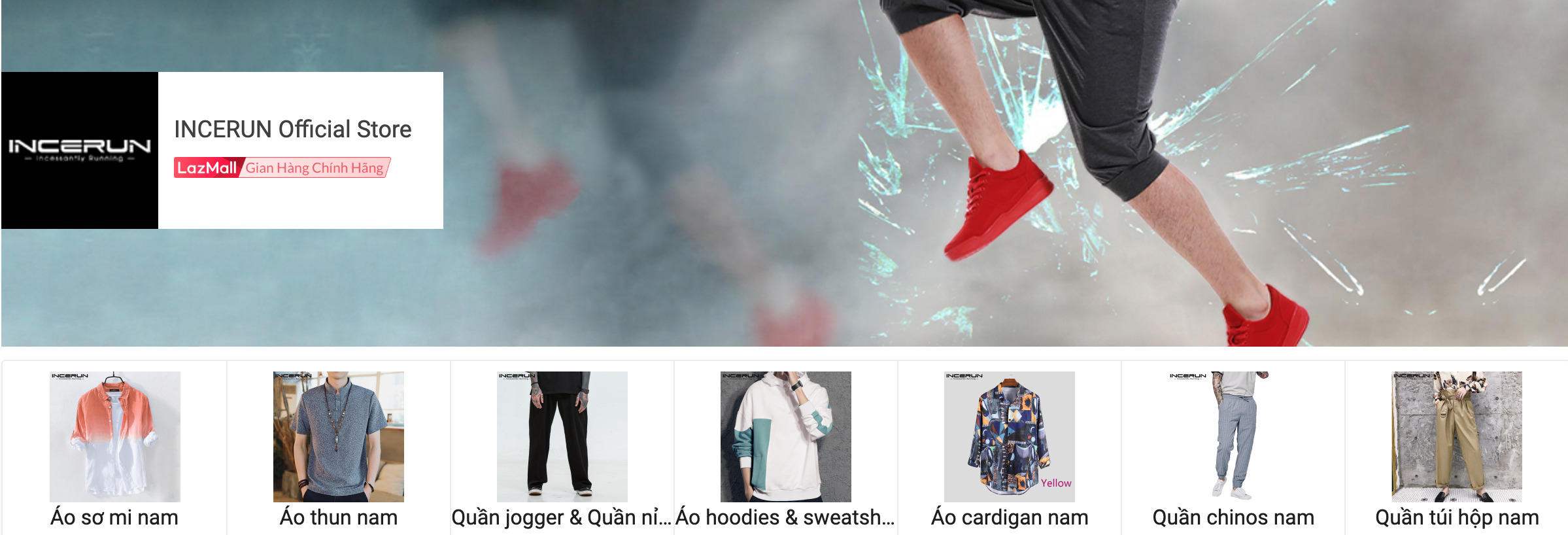 Coupon Lazada giảm 15k, 20k, 25k cho các sản phẩm của Incerun Official Store