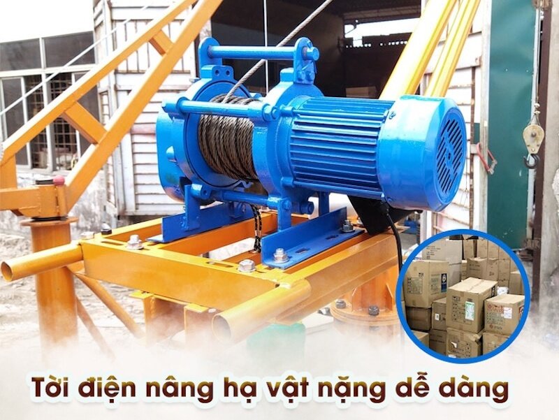 Lợi ích khi sử dụng máy tời điện