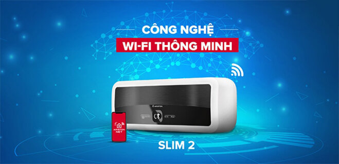 bình tắm nóng lạnh ariston slim2 wifi