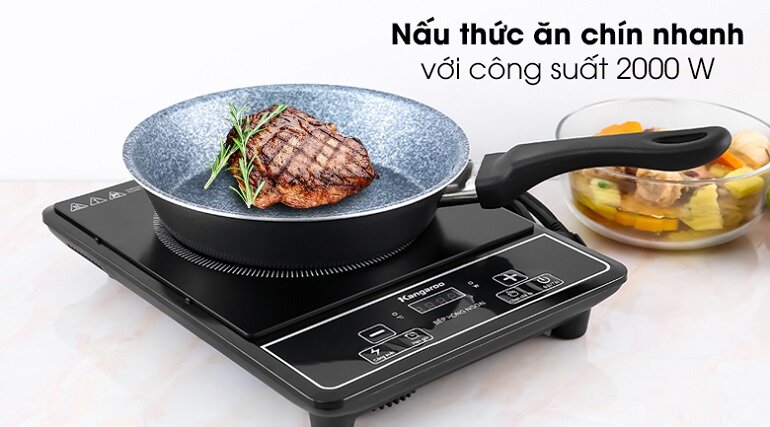 Bếp hồng ngoại Kangaroo KG20IFP1 có công suất mạnh mẽ