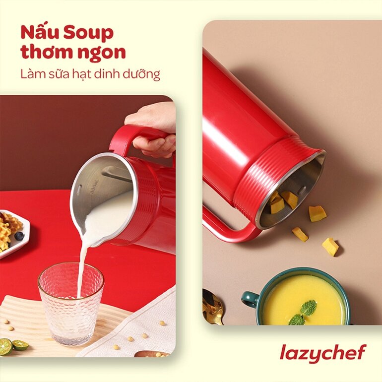 Máy xay nấu đa năng 5 in 1 LazyChef đến từ một thương hiệu đáng tin cậy