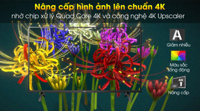 Bộ xử lý lõi tứ 4K nâng cấp chất lượng hình ảnh