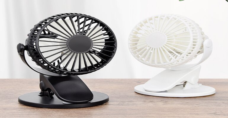 Quạt sạc mini có thể được sạc đầy trong 3-4 giờ Quạt tích điện mini