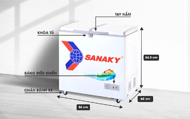 Top 3 tủ đông Sanaky giá rẻ dưới 10 triệu đồng bạn nên mua 