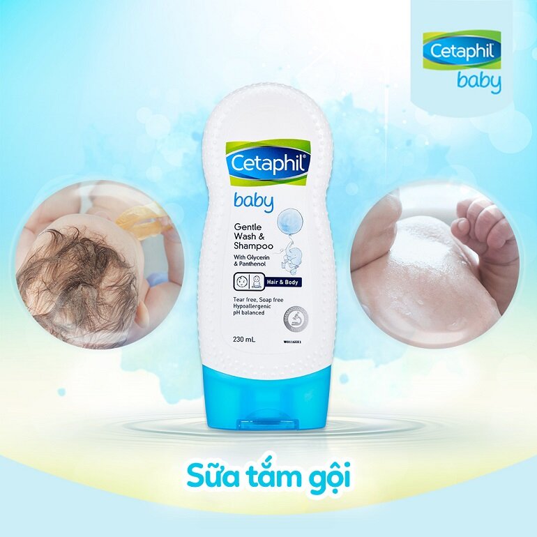 Sữa tắm gội Cetaphil Baby Gentle Wash & Shampoo
