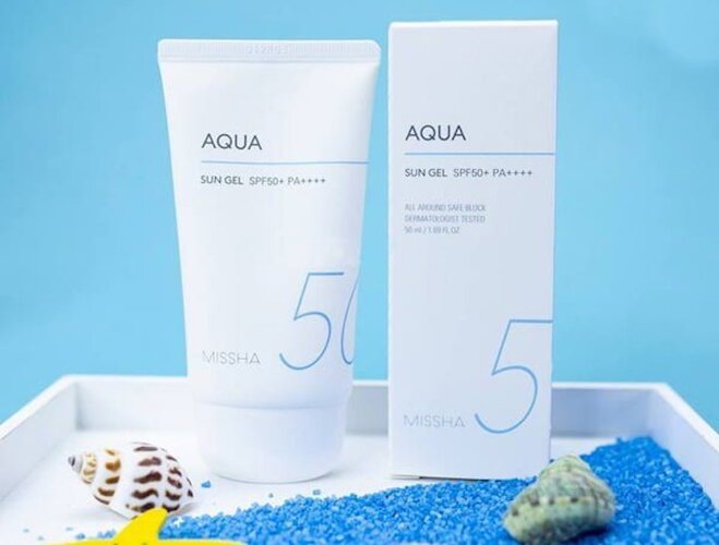 Gel chống nắng trong suốt Missha All Around Safe Block Aqua Sun Gel