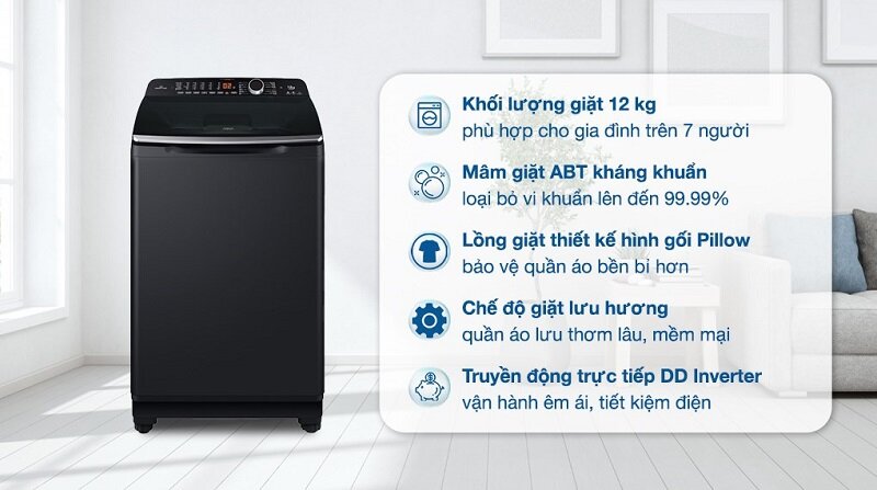 TOP 5 máy giặt Aqua 12kg đời cũ đang hạ giá sâu mà chất lượng vẫn rất tốt cho năm 2025