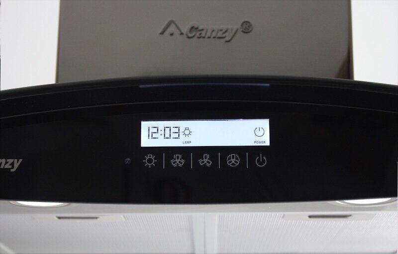 Máy hút mùi Canzy CZ-609 trang bị điều khiển cảm ứng 3 cấp độ siêu nhạy