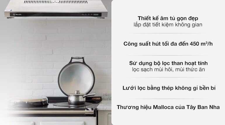 Sử dụng máy hút mùi Malloca như thế nào là đúng cách?