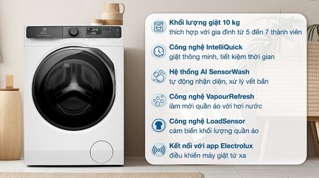 Top 5 máy giặt Electrolux Ultimatecare 700 10kg tốt nhất dành cho gia đình nên mua