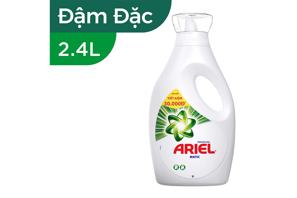 Nước giặt Ariel khả năng giặt tẩy vượt trội