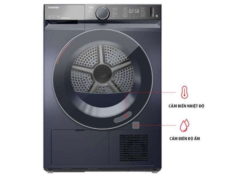 Máy sấy bơm nhiệt Toshiba 10 Kg TD-BP110GHV(MG) siêu tiết kiệm điện, gây bất ngờ vì giá rẻ