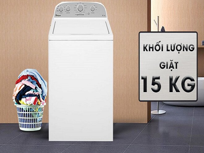 Review máy giặt Whirlpool 15kg 3LWTW4815FW