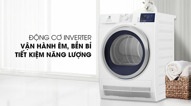 Máy sấy quần áo Electrolux 8kg EDC804CEWA