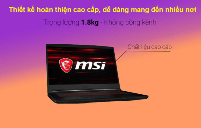 Laptop MSI GF63 Thin 11SC 664VN