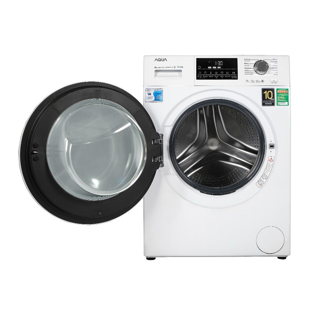 máy giặt Aqua AQD-D850E W với thiết kế lồng giặt lớn