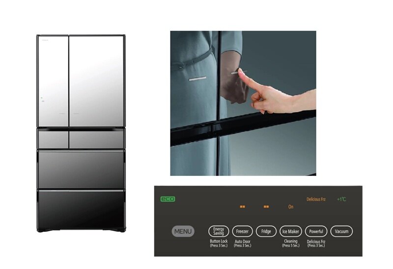 TOP tủ lạnh Hitachi 6 cánh 